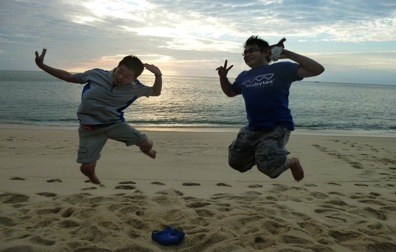 Jumping in the air – we did it!