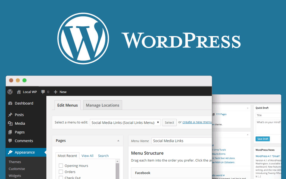 wordpress screen shot