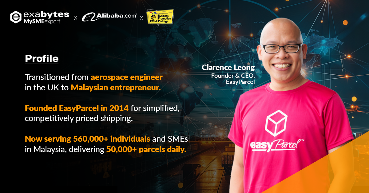 clarence leong, found & CEO of easyparcel