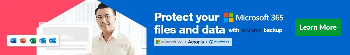 Acronis backup for M365