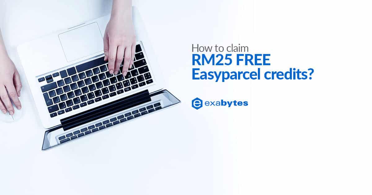 how to claim rm25 free easyparcel credits